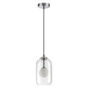 4953/1 PENDANT ODL22 339 хром/ белый/прозрачный/стекло Подвес G9 1*40W LOSTAR