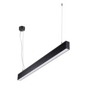 358880 OVER NT22 342 черный Светильник подвесной светодиодный (длина подвесов 1,2м) IP20 LED 4000K 30W вниз + 12W вверх 220V ITER