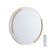 7612/DL PALE SN 184 Светильник пластик/белый/золотистый LED 48Вт 3000-6300K D400 IP43 пульт ДУ VELIO