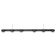 6631/64L HIGHTECH ODL24 277 металл/черный/акрил Подвесной линейный светильник IP20 LED 64W 1667Лм 3000K 220V с раздельным вкл. Верх/низ TURMAN