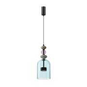 5046/12L L-VISION ODL24 431 черный/голубой/металл/стекло/керамика Подвес LED 12W 4000К 1400Лм PALLETA