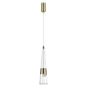 5043/12L L-VISION ODL24 435 глянц.золото/прозрачный/металл/стекло Подвес LED 12W 3000K 1334Лм LUMP