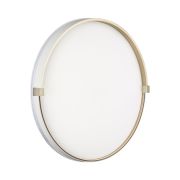 7646/DL PALE SN 189 Светильник пластик/белый/золотой LED 48Вт 4000К D390 IP43 OLIDI WHITE