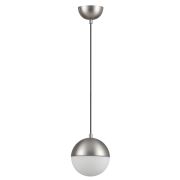 4959/1 PENDANT ODL22 345 мат.никель/металл/белый/стекло Подвес E27 1*40W PINGA