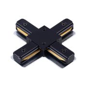 135146 PORT NT22 197 черный Соединитель с токопроводом «X» для однофазного двухжильного шинопровода IP20 220V