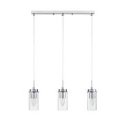 8102/3A COMFI LN25 326 хром/прозрачный металл/металл Подвес Е14 3*40W 220V ISHA