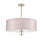 8109/7C MODERNI LN25 129 латунь титаниум/бежевый, металл/текстиль/стекло Люстра потолочная E14 7*40W 220V DAMONA