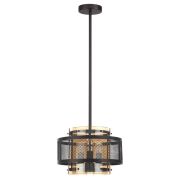 8007/3 MODERNI LN25 251 черный/черный, золотой металл/металл, стекло Подвесной светильник Е14 3*40W 220V ZARINA