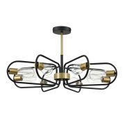 8058/8C COMFI LN24 черный, медь/ металл/ Люстра потолочная E27 8*60W 220V ALMIRA
