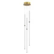 6639/33L HIGHTECH ODL24 291 металл/античная бронза/белые бусы из акрила Подвесной светильник IP 20 LED 33W 3500K 220V MONELLA