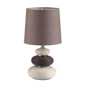 8126/1T COMFI LN25 000 коричневый/бежевый/белый, керамика/текстиль Настольная лампа Е14 1*40W 220V LATZA