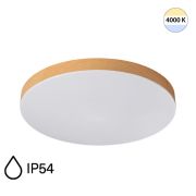 7761/24L MITRA LED SN 107 Светильник пластик/белый/под дерево LED 24Вт 4000K D300 IP54 GAMMA