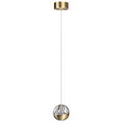 5101/5L L-VISION ODL25 под латунь/прозрачный/акрил Подвес «2 в 1» LED 5W 4000K 300Лм SONO