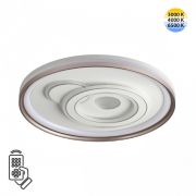 7785/85L PIKO LED SN 078 Светильник металл/белый/бронза LED 85Вт 3000-6500K D490 IP20 пульт ДУ GEMINI