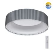 7713/56L AVRA LED SN 033 Светильник металл/акрил/белый/серый LED 56Вт 3000-6500К D460 IP20 пульт ДУ SHARMEL