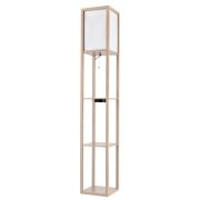 8091/1F COMFI LN25 361 дерево/белый, дерево/текстиль Торшер Е27 1*60W 220V PRACTIC