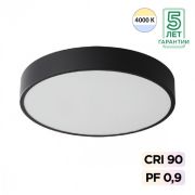 7758/48L MITRA LED SN 098 Светильник металл/акрил/черный LED 40Вт+8Вт(подсветка) 4000K D500 IP20 QUASAR