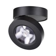 357985 OVER NT19 368 черный Накладной светильник IP20 LED 3000К 12W 220V GRODA