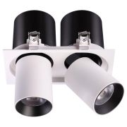 358083 SPOT NT19 470 белый/черный Встраиваемый светильник IP20 LED 3000К 24W 220V LANZA