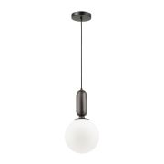 4668/1 PENDANT ODL20 471 черный/белый Подвес E27 1*40W (тип лампы СВЕЧА) 220V OKIA