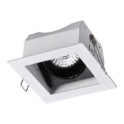 370712 SPOT NT20 482 белый/черный Светильник встраиваемый карданный IP20 GU10 50W 220V GESSO