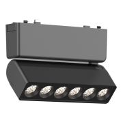 ST675.436.06 Магнитный трековый светильник Черный LED 1*6W 3000K 360Lm Ra>90 IP20 L122xW26xH80 48V SKYFLAT