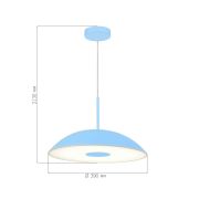SL6128.703.01 Светильник подвесной ST-Luce Голубой/Голубой LED 1*24W 3000K LID