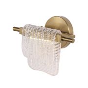 SL6021.201.06 Светильник настенный ST-Luce золотистый/прозрачный LED 1*6W 3000K VOILE