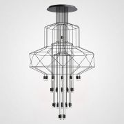 Подвесной Светильник Via Wireflow Chandelier Polyhedral 0374 Suspension Lamp By Imperiumloft