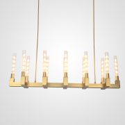 Люстра На Штанге Canelle Linear Chandelier 12 Modern Brass By Imperiumloft