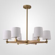 Люстра На Штанге Jorgenson D85 White/Light Wood By Imperiumloft