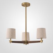 Люстра На Штанге Jorgenson D70 Beige/Dark Wood By Imperiumloft