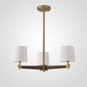 Люстра На Штанге Jorgenson D70 White/Dark Wood By Imperiumloft