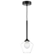 801201 Люстра VETRO 1х6W(led) G9 ЧЕРНЫЙ/ПРОЗРАЧНЫЙ