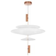 814532  2КОР! Люстра VIOLA LED 3x6W 560LM РОЗОВОЕ ЗОЛОТО/БЕЛЫЙ 3000K