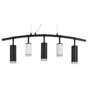 LR7353628730 Люстра RULLO 5х50W GU10 ЧЕРНЫЙ/БЕЛЫЙ (571735+214436-2+214487-3+202430-5)