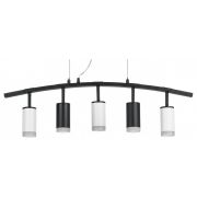 LR7353723630 Люстра RULLO 5х50W GU10 ЧЕРНЫЙ/БЕЛЫЙ (571735+214437-2+214436-3+202430-5)