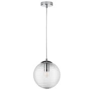 804001 Подвес DISSIMO 1х40W E27 ХРОМ/ПРОЗРАЧНЫЙ