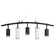 LR7353738620 Люстра RULLO 5х50W GU10 ЧЕРНЫЙ/БЕЛЫЙ (571735+214437-3+214486-2+202430-5)