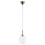 813021 Подвес GLOBO 1х40W E14 electroplating bronze/white