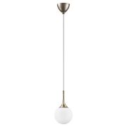813013 Подвес GLOBO 1х40W E14 champagne gold/white