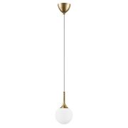 813012 Подвес GLOBO 1х40W E14 gold/white