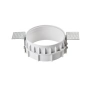 214610 Рамка скрытого монтажа DOMINO ROUND МR16 в гипсокартон/бетон под шпаклевку БЕЛЫЙ