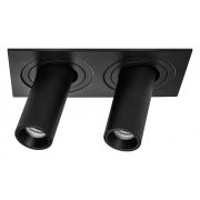 i527274 Светильник INTERO TUBO LED 10W*2 500LM*2 60G ЧЕРНЫЙ 4000K (217527+217274+217274)