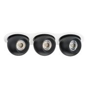 i636727272 Светильник INTERO LED 9W*3 850LM*3 24G БЕЛЫЙ/ЧЕРНЫЙ 3000K (217636+217072+217072+217072)