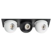 i537647464 Светильник INTERO LED 9W*3 850LM*3 24G ЧЕРНЫЙ/БЕЛЫЙ 4000K (217537+217064+217074+217064)