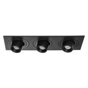i537172 Светильник INTERO TUBO LED 7W*3 360LM*3 60G ЧЕРНЫЙ 3000K (217537+217172+217172+217172)
