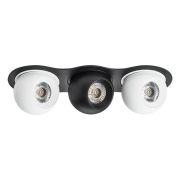 i637647464 Светильник INTERO LED 9W*3 850LM*3 24G ЧЕРНЫЙ/БЕЛЫЙ 4000K (217637+217064+217074+217064)