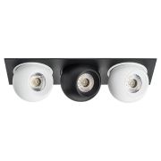i537627262 Светильник INTERO LED 9W*3 850LM*3 24G ЧЕРНЫЙ/БЕЛЫЙ 3000K (217537+217062+217072+217062)