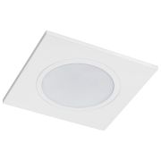 012816 Рамка (светильник) PVC д/LED-модулей 941хх и LED-ламп D50мм PIANO QUAD БЕЛЫЙ IP65